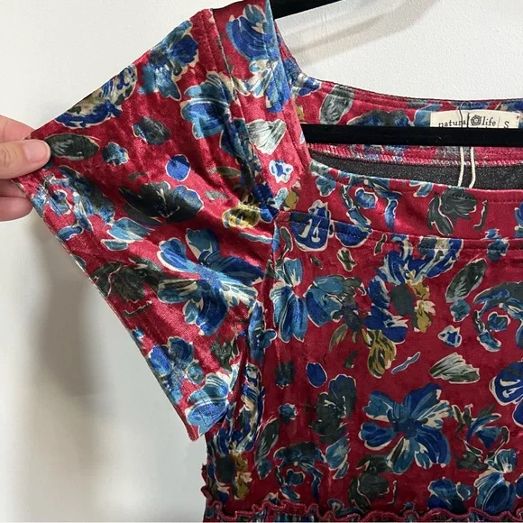 *NEW* Natural Life Berkeley Velvet Tiered Maxi Dress - Picture 6 of 13